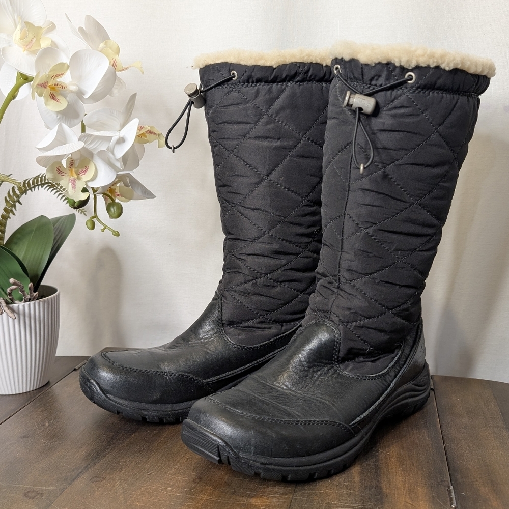 Ugg Black Quilted Winter Boots 8